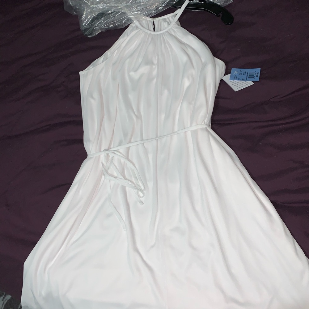 New with Tags White halter short bridal formal wedding dress